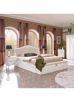 Buy Elizabeth 6-Piece King Bedroom Set 206x120x189 cm in Saudi Arabia