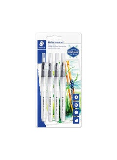 Buy Refillable Water Brush For Watercolor Effects And Blending 4 Assorted Tip Multicolour in Egypt