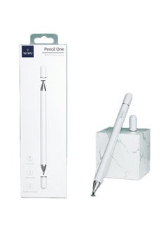 Buy Pencil One 2 In 1 Passive Stylus With Magnetic Cover White in Saudi Arabia