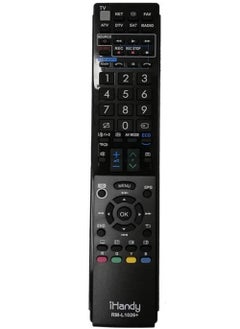 Buy IHANDYTEC RM-L1026+ Sharp TV Replacement Remote – Works with Mostly Sharp televisions (LED,LCD,Plasma) – Ideal TV Replacement Remote Control with Same Functions as The Original Sharp Remote - Black in UAE