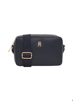 Buy Women's Hilfiger Monotype Camera Bag, Blue - faux leather in Saudi Arabia