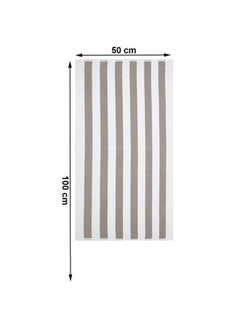 Buy Signoola Kids Beach towel 100 x 50 cm Brown Stripes, 100% cotton. in Egypt