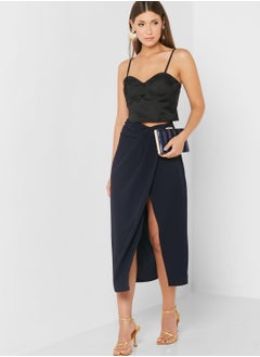 Buy Pleated Midi Skirt in UAE