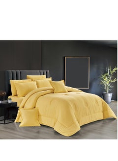 اشتري A royal plain double comforter set that adds beauty and elegance to your room في السعودية