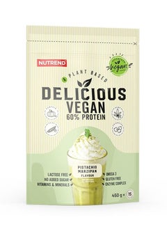 اشتري Delicious Vegan 60% Protein 450 G, Pistachio في الامارات