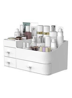 اشتري Makeup Organizer with Drawers,Large Capacity Countertop Organizer for Vanity,Bathroom and Bedroom Desk Cosmetics Organizer في الامارات