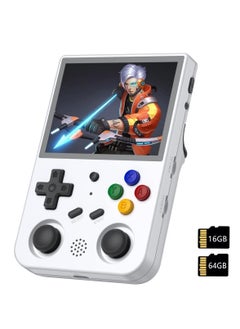 Buy RG353V Retro Handheld Game with Dual OS Android 11 and Linux, RG353V with 64G TF Card Pre-Installed 4452 Games Supports 5G WiFi 4.2 Bluetooth (White) in Saudi Arabia