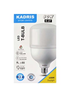 Buy 30W LED Screw Type Daylight(Cool white) LA-2111 6500K LED Power Saving Plastic-coated Aluminum T-Shape Lamp Bulb Light 2700Lumen AC220-240V 50-60HZ, ESMA Approved With One Year Warranty in UAE