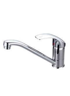 Buy Galaxy One Handle Basin Mixer Silver in UAE