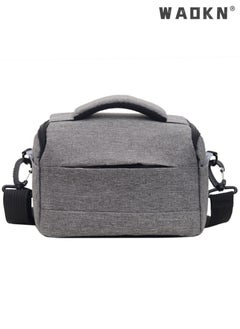 Buy Camera Bag Photographers Camera Sling Bag with Removable Padded Dividers Women Men for Dslr SLR Cameras, Lenses and Etc, Waterproof Camera Bags & Cases for SLR DSLR, Lenses, Accessories （Grey） in Saudi Arabia