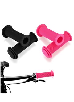 Buy SYOSI Bicycle Handlebar Grips Bike Handlebar Grips 22mm Non-Slip Rubber Bikes Grips Short Bicycle Handlebar Grips for Children Standard BMX Mountain Bikes Bicycle Handlebar Grips Black Red 2 Pairs in Saudi Arabia