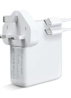 اشتري 96W Type C Macbook Pro-Air Fast Replacement Charger, Power Adapter Compatible with Model Laptops, Tabs & Smartphones, Thunderbolt Charger with 2m Cable في السعودية