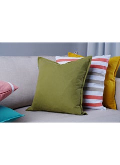 Buy Tami Solid Cushion Cover Green 45x45cm in UAE