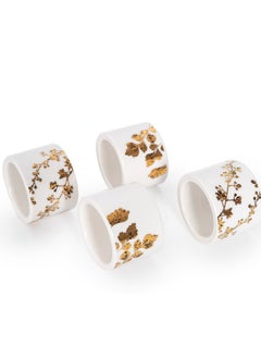 Buy 4 Pieces  Porcelain Napkin Ring Set in Saudi Arabia