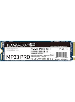 Buy SSD 512GB 2.4/2.1G MP33 PRO M.2 PCIe TEM in UAE