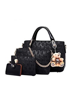 Buy 4 PCS Top Handle Satchel, Fashion Tote Bag Set for Women, PU Leather Satchel Handbag with Shoulder Bag Purse and Card Holder, Women Shoulder Tote, Women Casual Bag in Saudi Arabia