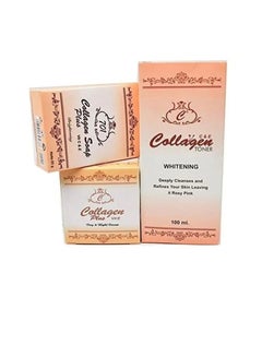 Buy Collagen Plus 701 Whitening Soap Set, Toner and Collagen Cream, In addition to Vitamin C and E for Skin Care in Saudi Arabia