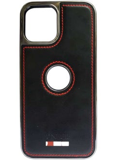 اشتري iPhone 14 Pro Max ONEGIF HandMade Luxury Leather Protective Case cover Black في الامارات