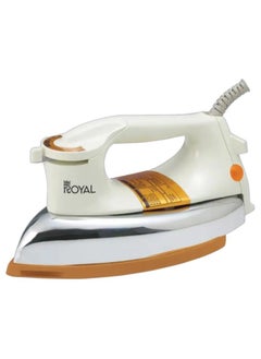 Buy ROYAL Heavy Weight Dry Iron RA-HWI007 | 1000~1200W with BS Plug | Ceramic Coating Non-Stick Soleplate  (White) in Saudi Arabia