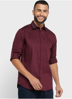 Buy Twill Lycra Shirt With Roll Up in Saudi Arabia