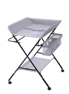 اشتري Foldable Baby Changing Table with Wheels and Storage Bag  0-6 Months في السعودية