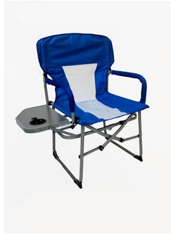 Buy Portable foldable camping chair with bag, blue in Saudi Arabia