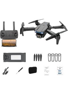 اشتري E99 K3 PRO Drone 4K High Definition Camera Avoidance Profesional Flight Foldable Height Keeps Mini Drone Helicopter Toy- BLACK في الامارات