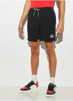 Buy Kappa Solid Shorts with Drawstring Closure and Pockets in Saudi Arabia