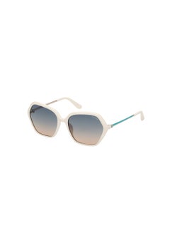 Buy Women's UV Protection Asymmetrical Shape Sunglasses - GU0013421P55 - Lens Size: 55 Mm - Shiny White in UAE