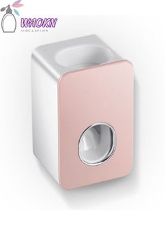Buy Automatic Toothpaste Dispenser Pink in Saudi Arabia