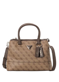 Buy GUESS Cordelia Logo Luxury Satchel Bag Dame Brune in Saudi Arabia