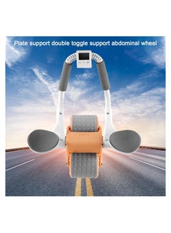 Buy New with timer Ab Abdominal Exercise Roller Elbow Support abs roller wheel core exercise equipment Automatic Rebound Abdominal Wheel in Saudi Arabia