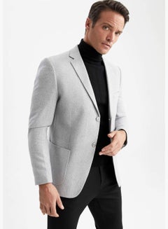 Buy Slim Fit Printed Blazer Jacket in UAE