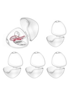 Buy Pacifier Shield Case - Pacifiers Holder Container for Travel BPA Free Transparent Cases with Nipple Shields Pack of 5 in UAE