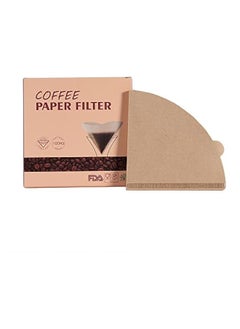 Buy Coffee Filter 8-12 cup, Unbleached Natural Paper, Disposable for Pour Over and Drip Coffee Maker, 100 Count in Saudi Arabia