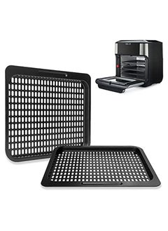 Buy 2 Pcs Replacement Cooking Tray, Mesh Cooking Rack Air Fryer Accessories for Instant Vortex, Innsky, Chefman and other Air Fryer Oven, Dishwasher Safe, Removable Mesh Cooking Rack for Air Fryer in Saudi Arabia