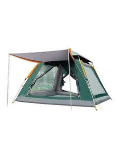 Buy Camping Tent with Instant Setup 4 Person Person Waterproof Tent with WeatherTech Technology Double-Thick Fabric And Carry Bag, Sets Up In Few Minutes Automatic Tent For Outdoor 210X210X140CM Green in UAE