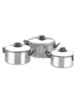 Buy Premier Aluminium  Stew  Pan 3 Pcs. Set - Large in UAE