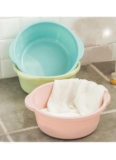 اشتري Thickening Household Washbasin Plastic（3 pcs） في الامارات