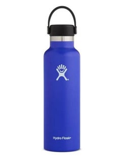 اشتري Stainless Steel Vacuum Insulated Water Bottle Outdoor Sports Kettle Thermos Cup 21oz Navy Blue في الامارات