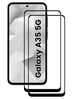 Buy 2 Pieces Antistatic ESD Dustproof Premium Quality High Definition Tempered Glass Screen Protector Designed For Samsung Galaxy A35 in UAE