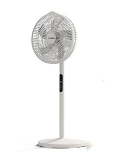 اشتري Pedestal Stand Fan 5 Blade With Remote Control 16 Inch 60W CYSF-1731 White في الامارات