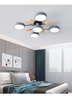 اشتري 4+1 Head Nordic style living room ceiling chandelier LED light bedroom ceiling light dining room lamp, Grey في السعودية