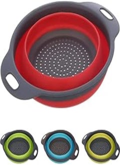 Buy Mt square silicone foldable strainer, assorted colors, rbjrxzer25 in Egypt