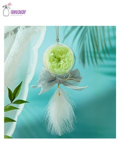 Buy Eternal Flower Austin Rose Car Hanging, High Appearance Level Creative Gift Gift Box Home Decor in Saudi Arabia