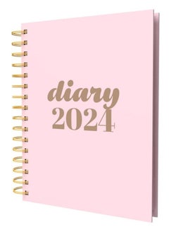 اشتري Collins Scandi 2024 Diary A5 Week to View Journal - Recycled Paper Lifestyle Planner and Organiser for Office, Work, Personal and Home - Weekly - Pink - E-PW53.50-24 في الامارات