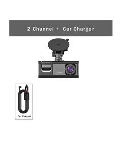 اشتري 3 Camera Lens HD 1080P Dash Camera Dual Lens Video Recorder Black Box  Parking Monitoring في السعودية
