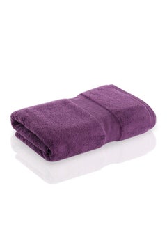 اشتري Vienna Zero Twist Cotton Bath Sheet, Dark Purple - 160x80 cm في الامارات