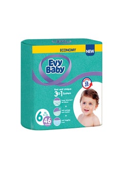 Buy Diapers, Number 6, +16 Kg, Economy Pack - 46 Pieces in Saudi Arabia