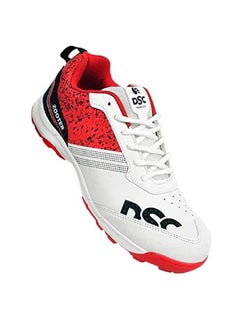 Buy DSC Zooter Cricket Shoe for Men and Boys, Size-8 UK (White-Red) in UAE